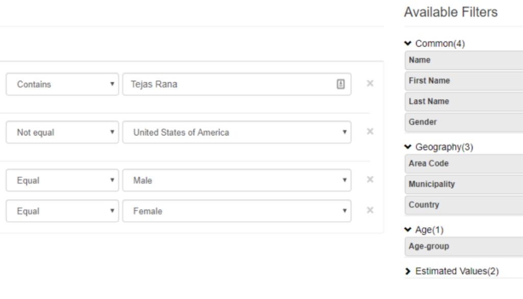 Filter Builder Filter Builder